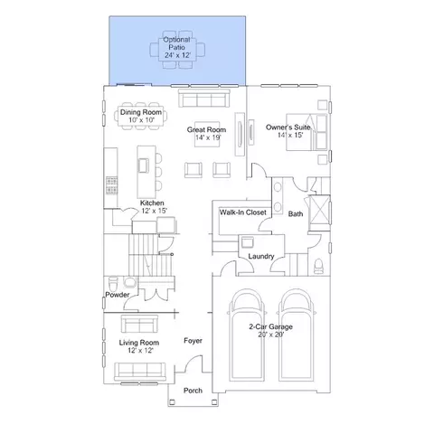 Floorplan - 2693 Marsh Elder Dr, Cambridge, MD 21613 photo 5 of 6