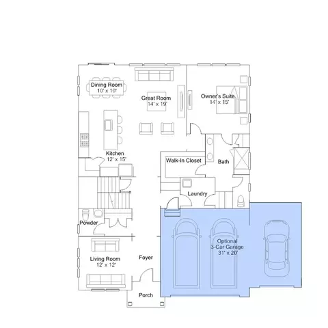 Floorplan - 2693 Marsh Elder Dr, Cambridge, MD 21613 photo 1 of 6