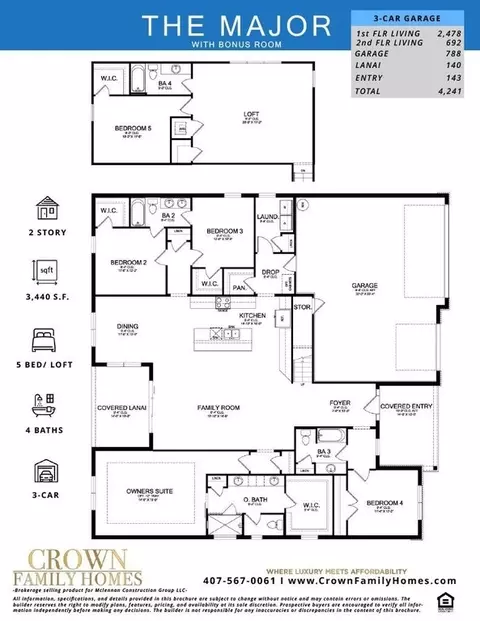 Floorplan - Marigold Ave, Clermont, FL 34711 photo 1 of 1