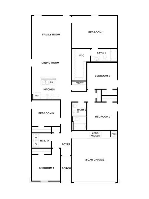 Floorplan - 2207 Gentle Rain Dr, Luling, TX 78648 photo 1 of 1