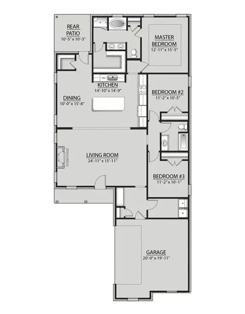 Floorplan - 14 Splendor Run, Freeport, FL 32439 photo 1 of 1