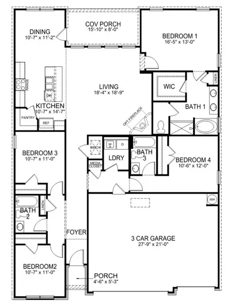 Floorplan - 17660 Ruby Dr, Athens, AL 35613 photo 1 of 1