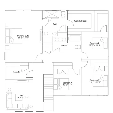 Floorplan - 126 Primrose St, King, NC 27021 photo 3 of 3