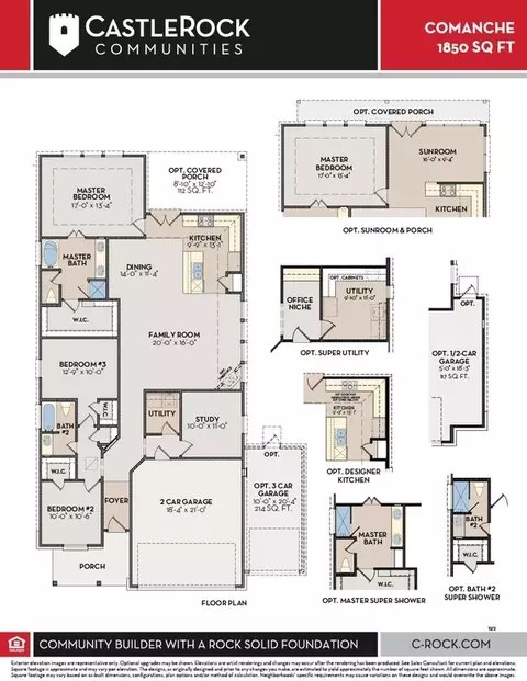 Floorplan - 959 Cherrystone Loop, Buda, TX 78610 photo 1 of 2