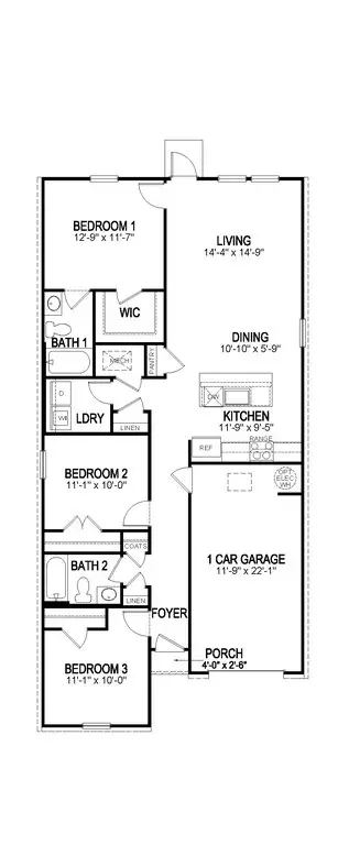 Floorplan - 5935 Belfast Bend Ct, Slidell, LA 70461 photo 2 of 3