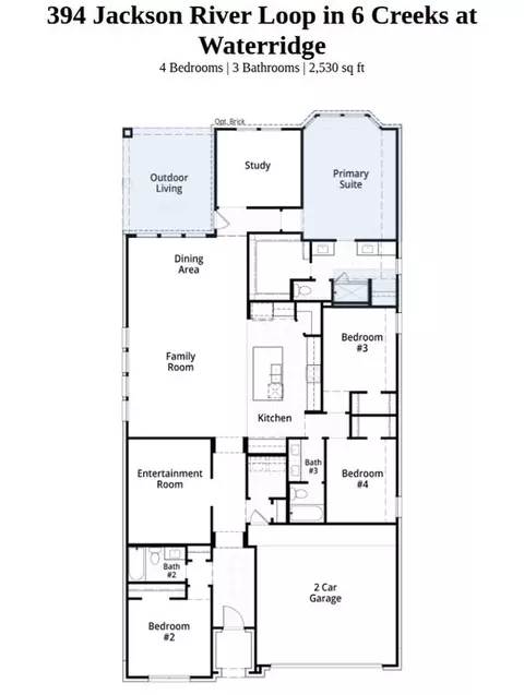 Floorplan - 394 Jackson River Loop, Kyle, TX 78640 photo 1 of 1