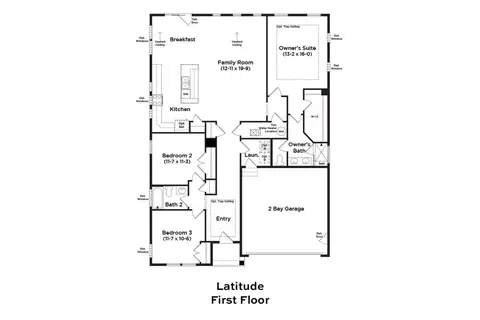 Floorplan - 2694 Marsh Elder Dr, Cambridge, MD 21613 photo 1 of 2