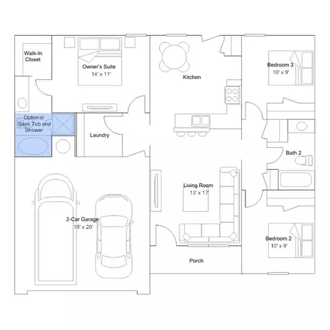 Floorplan - 11 Deerfield Dr, Ward, AR 72176 photo 6 of 6