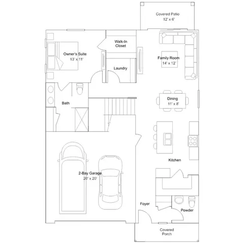 Floorplan - 8758 S Circulo Generoso, Vail, AZ 85641 photo 2 of 3