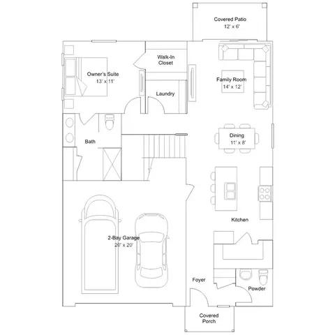 Floorplan - 8758 S Circulo Generoso, Vail, AZ 85641 photo 1 of 3