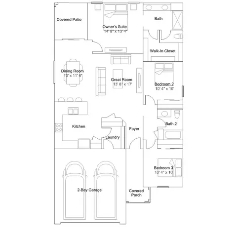 Floorplan - 9737 W Mitchell Dr, Phoenix, AZ 85037 photo 1 of 1