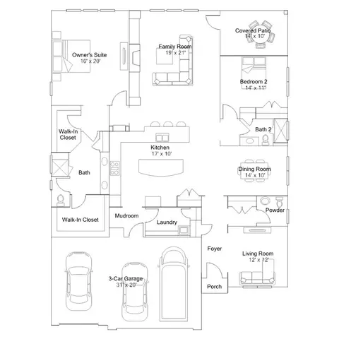 Floorplan - 1929 Bentwind Rd, Lancaster, SC 29720 photo 1 of 3