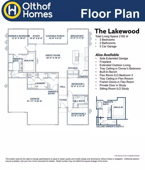 Floorplan - 8765 Bo St, Plainfield, IN 46168 photo 1 of 2