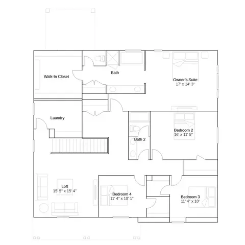 Floorplan - 2031 Seraphina St, Galt, CA 95632 photo 2 of 2
