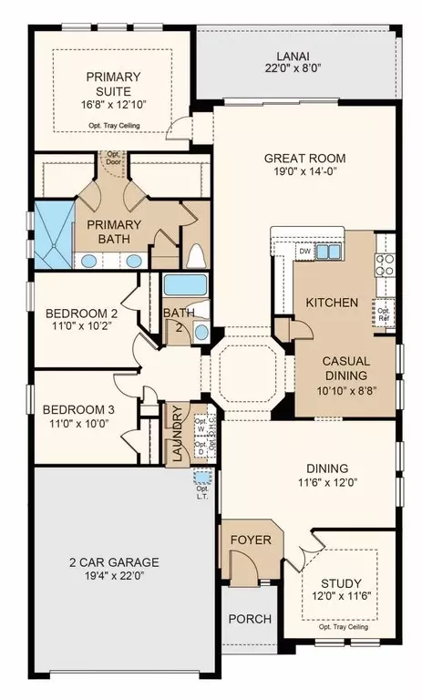 Floorplan - 13610 Cornerstone Way, Parrish, FL 34219 photo 1 of 2