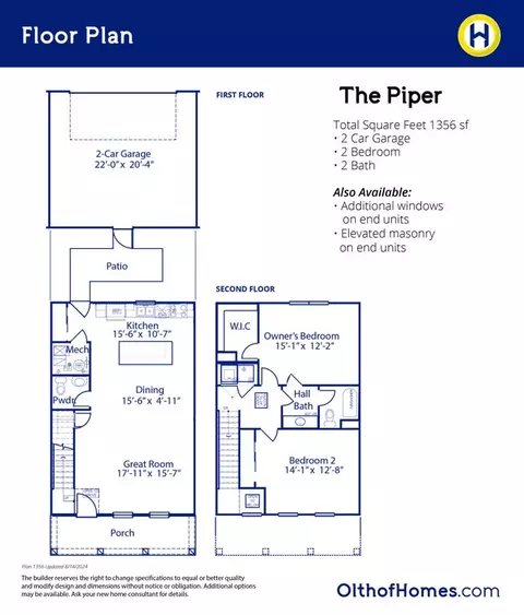 Floorplan - 2644 Marjorie Ln, Plainfield, IN 46168 photo 1 of 1