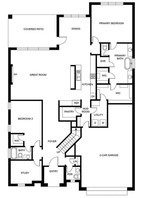 Floorplan - 101 Lantern Ridge Dr, Aledo, TX 76008 photo 1 of 2