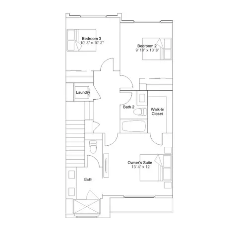 Floorplan - 865 Cheyne Loop UNIT 2, Chula Vista, CA 91911 photo 3 of 3