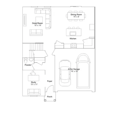 Floorplan - 302 Little Brook Ln, Moncks Corner, SC 29461 photo 1 of 2
