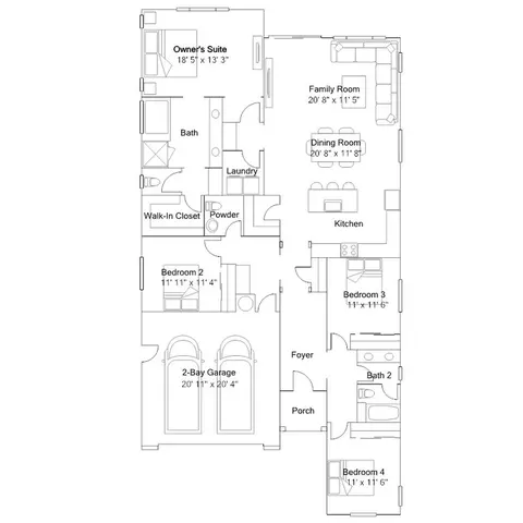 Floorplan - 2706 Emery St, Tracy, CA 95377 photo 1 of 1