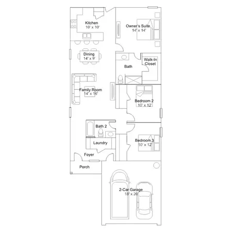 Floorplan - 501 Shallow Valley Dr, Longs, SC 29568 photo 1 of 1
