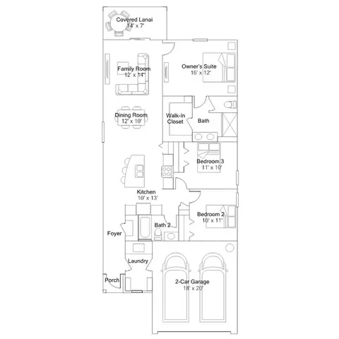 Floorplan - 12533 Teal Topaz Trl, Parrish, FL 34219 photo 1 of 1