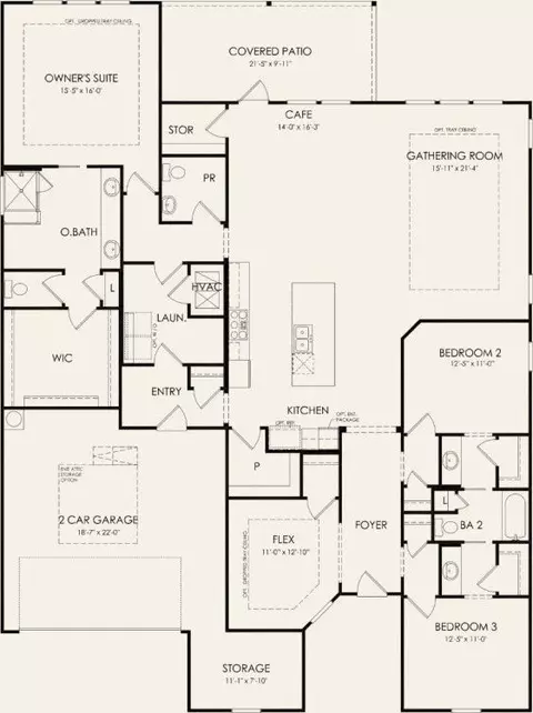 Floorplan - 137 Perth Cv, Bastrop, TX 78602 photo 1 of 3