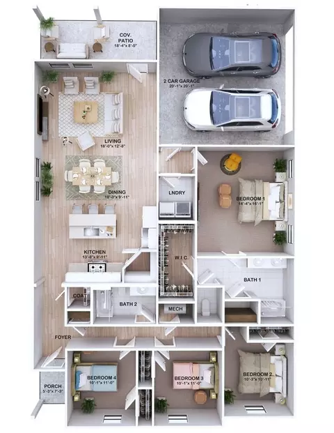 Floorplan - 5935 Belfast Bend Ct, Slidell, LA 70461 photo 2 of 2