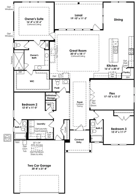 Floorplan - 4006 Cresswind Blvd, Monroe, NC 28110 photo 1 of 1