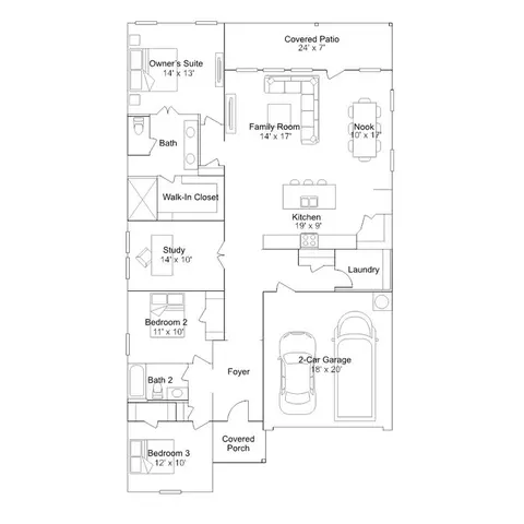 Floorplan - 37 Bent Oak Dr, Freeport, FL 32439 photo 1 of 1