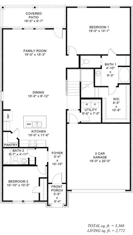 Floorplan - 102 Stable View Dr, Lafayette, LA 70507 photo 3 of 4