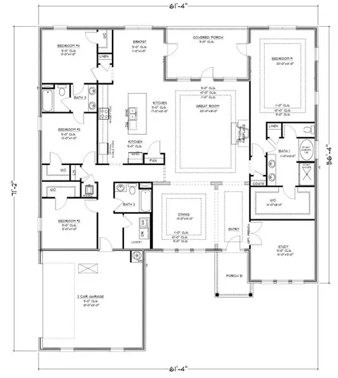 Floorplan - 9500 Mossy Rd, Biloxi, MS 39532 photo 2 of 2