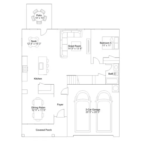 Floorplan - 5804 Mill Stone Way, Sims, NC 27880 photo 1 of 1