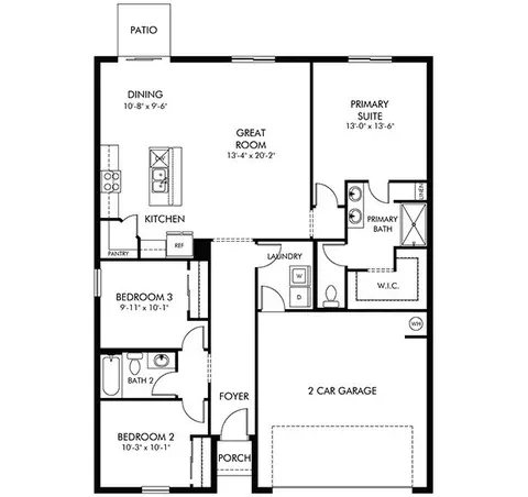 Floorplan - 2389 Citrus Bloom Dr, Bartow, FL 33830 photo 1 of 1