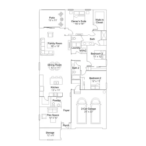 Floorplan - 11585 Violet Jasper Dr, Parrish, FL 34219 photo 1 of 1