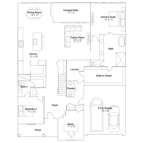Floorplan - 2604 Tranquil Cedar Dr, Booth, TX 77469 photo 1 of 2