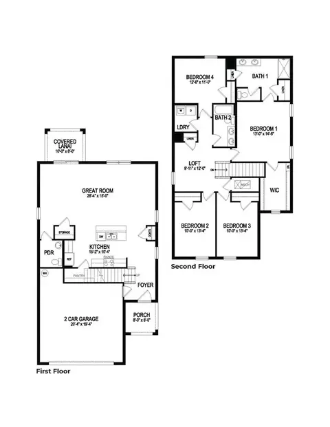 Floorplan - 9952 Springlake Cir, Estero, FL 33928 photo 1 of 1