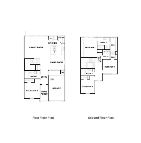 Floorplan - 1122 Celosia Loop, Kyle, TX 78640 photo 1 of 1