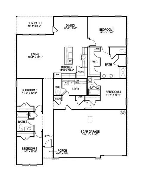 Floorplan - 117 Gateway Dr, Jackson, TN 38305 photo 1 of 1