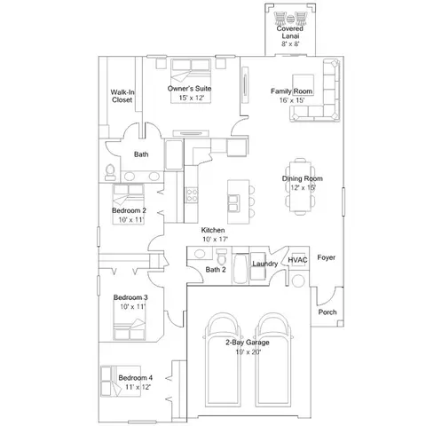Floorplan - 12804 Shining Blue Nile Ln, Parrish, FL 34219 photo 1 of 1