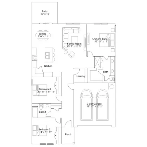 Floorplan - 100 Overton Dr, Perry, GA 31069 photo 1 of 1