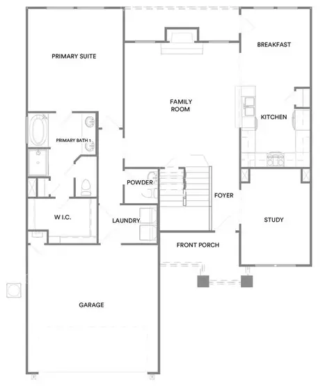 Floorplan - 2105 W Aurora St, Broken Arrow, OK 74014 photo 1 of 2
