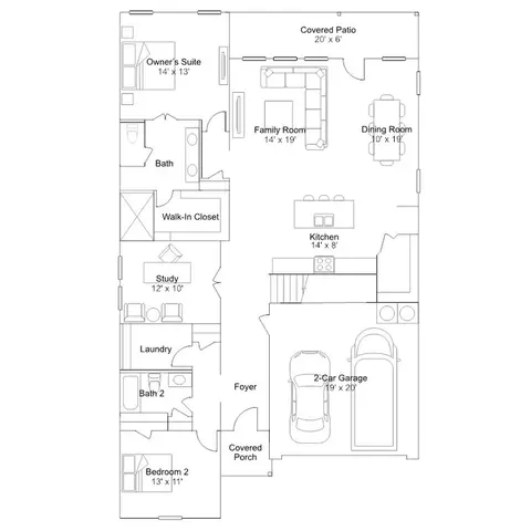 Floorplan - 109 Old Glory Rd, Bertram, TX 78605 photo 1 of 2