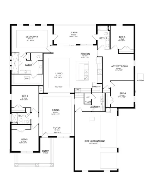 Floorplan - 3611 Malawi Trl, Saint Cloud, FL 34772 photo 1 of 1