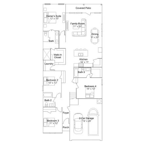 Floorplan - 314 Avre Loop, Kyle, TX 78640 photo 1 of 2