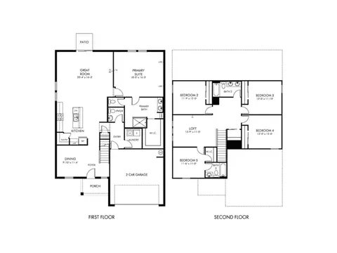 Floorplan - 2867 Hornbill Dr, Saint Cloud, FL 34772 photo 1 of 1