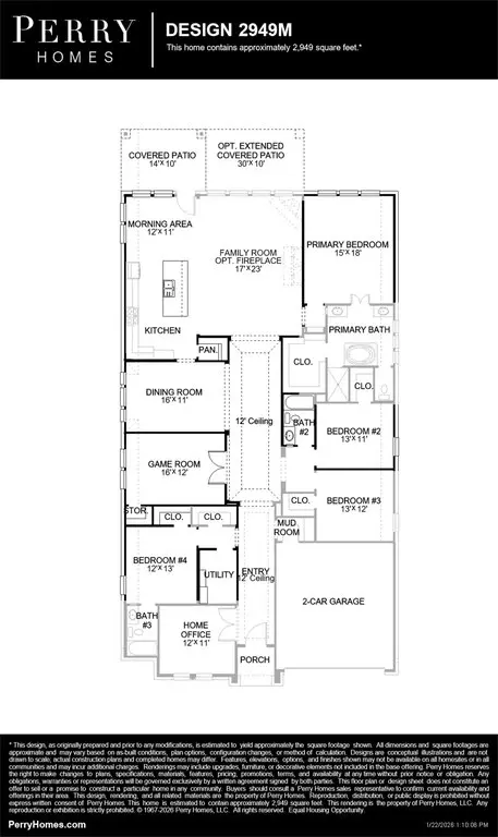 Floorplan - 15755 Saffron Summer St, Conroe, TX 77302 photo 1 of 1