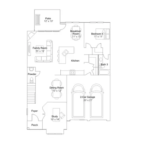 Floorplan - 376 Camellia Bloom Dr, Moncks Corner, SC 29461 photo 1 of 3