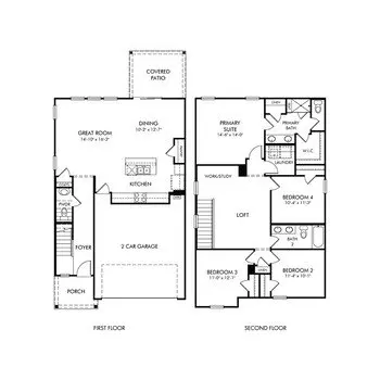 Floorplan - 2705 Tranquility Loop, Longs, SC 29568 photo 1 of 1