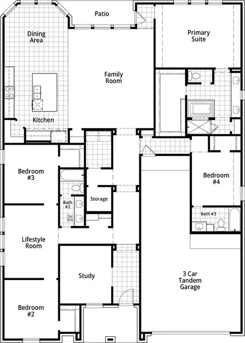 Floorplan - 208 N Eagle Point Rd, Van Alstyne, TX 75495 photo 1 of 1